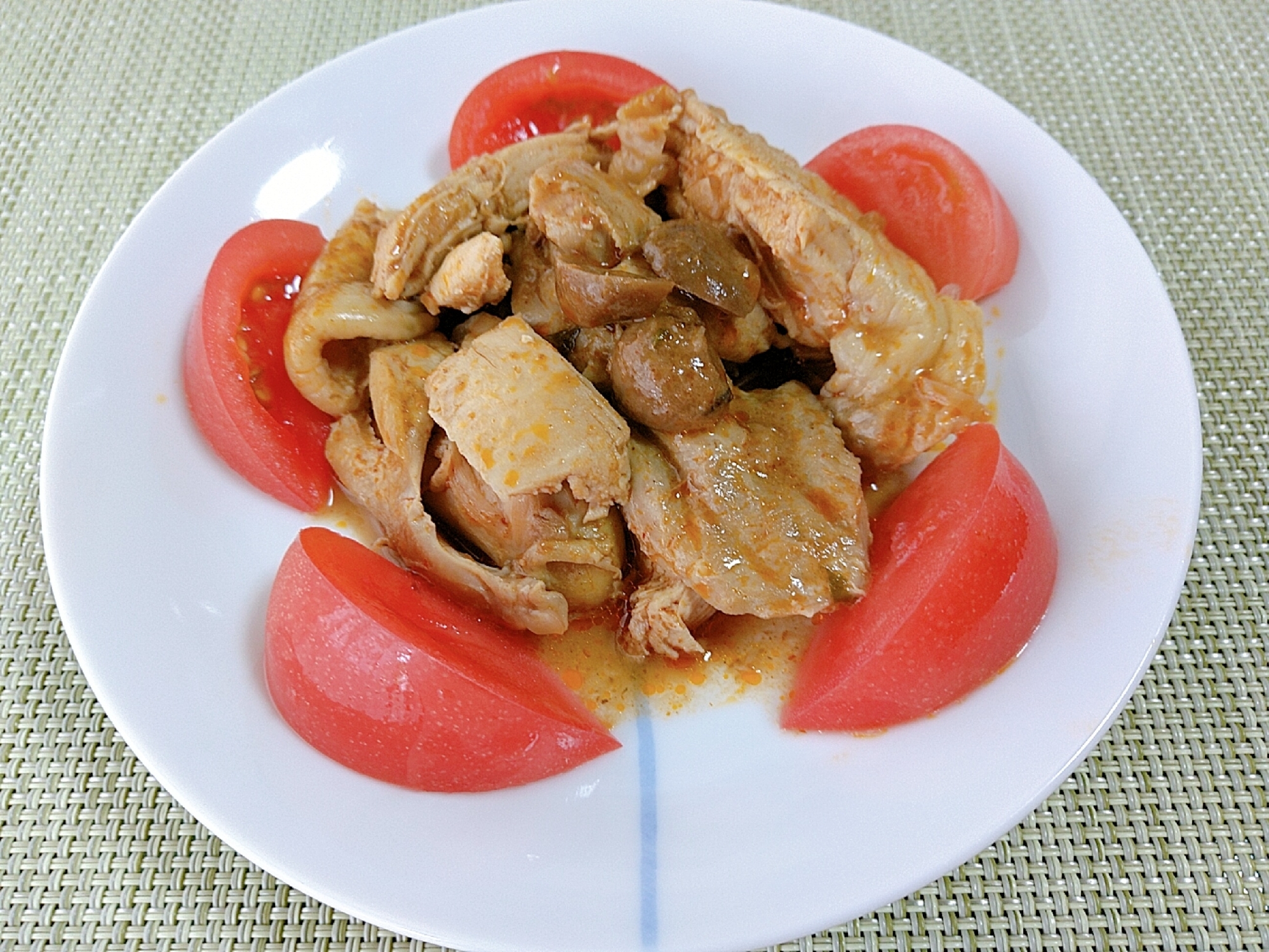 鶏もも肉のトマトケチャップ煮込み