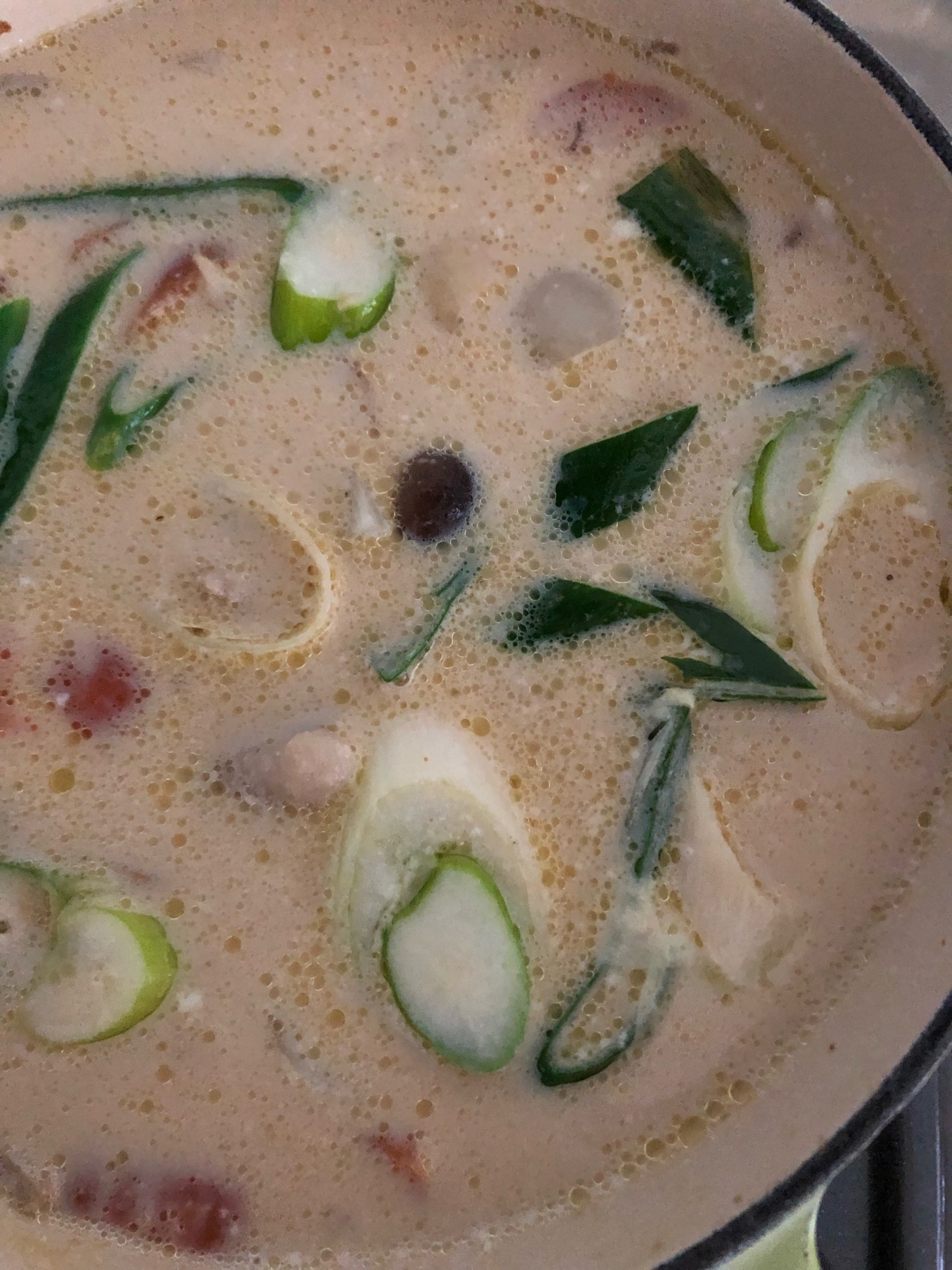 豆乳味噌スープ