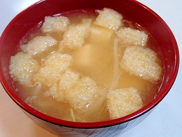 ❤もやしと豆腐と南関あげのお味噌汁❤