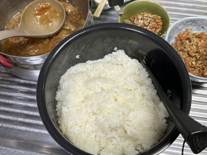 冷めても硬くならない！炊飯器で作る白むしおこわ♪
