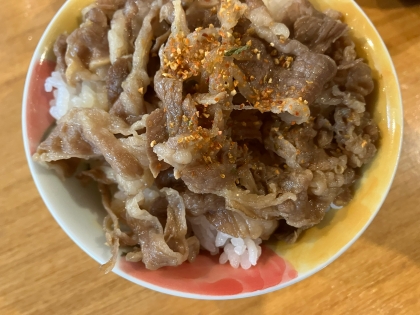 めんつゆで簡単牛丼