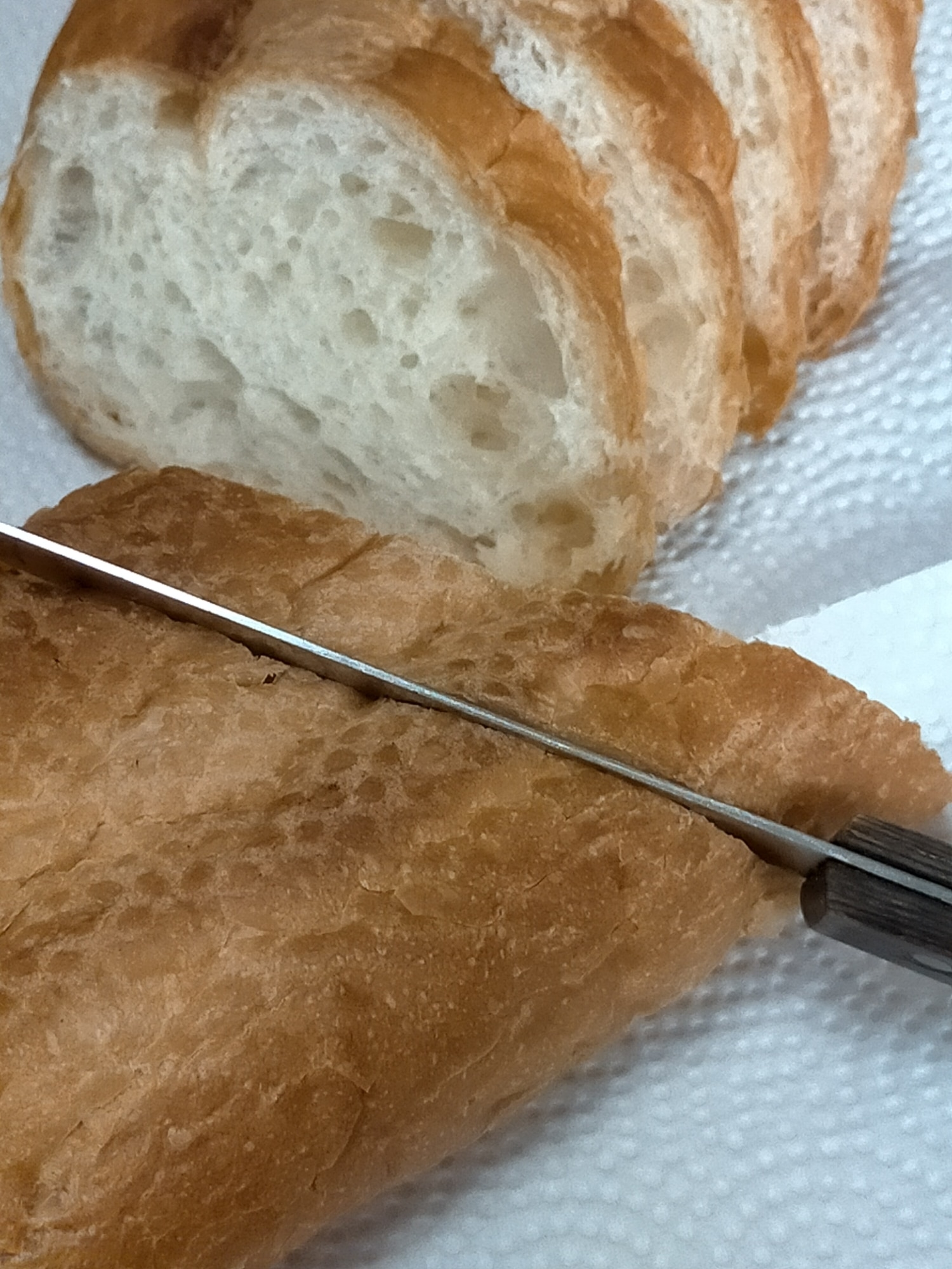 長 い フランスパンの切り分け方方法 レシピ 作り方 By こってぃさん 楽天レシピ