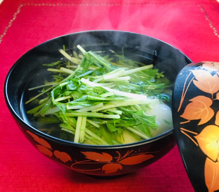 ☆水菜のおすましのお雑煮☆