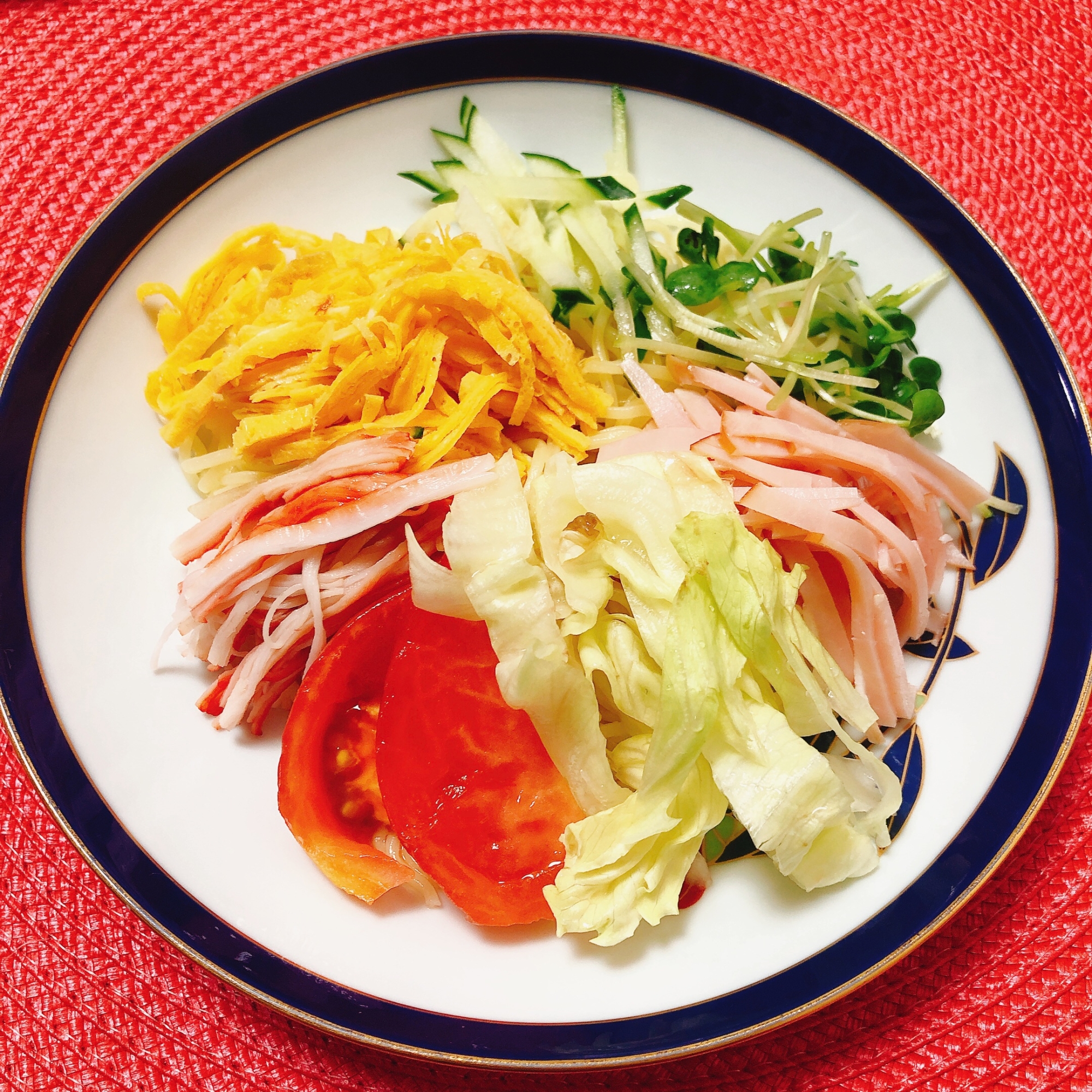 レタストマトの夏冷やし中華☆.*・゜