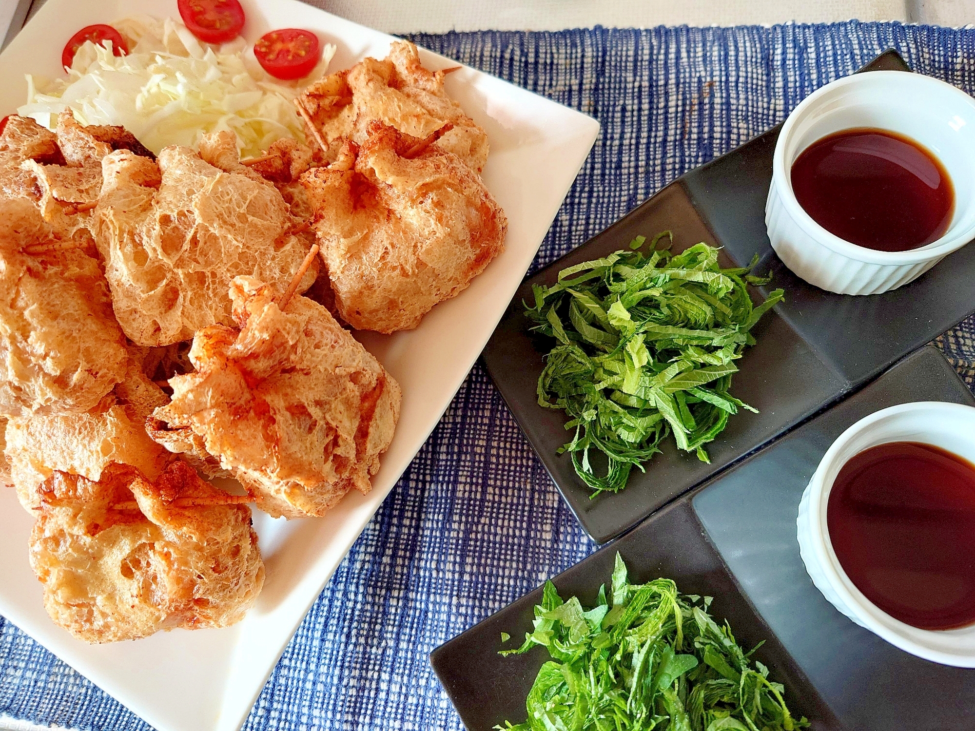 ♡納豆キムチーズのもっち～袋揚げ♡