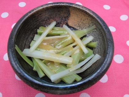 山ウドの酢味噌和え・片栗粉で短時間灰汁抜き