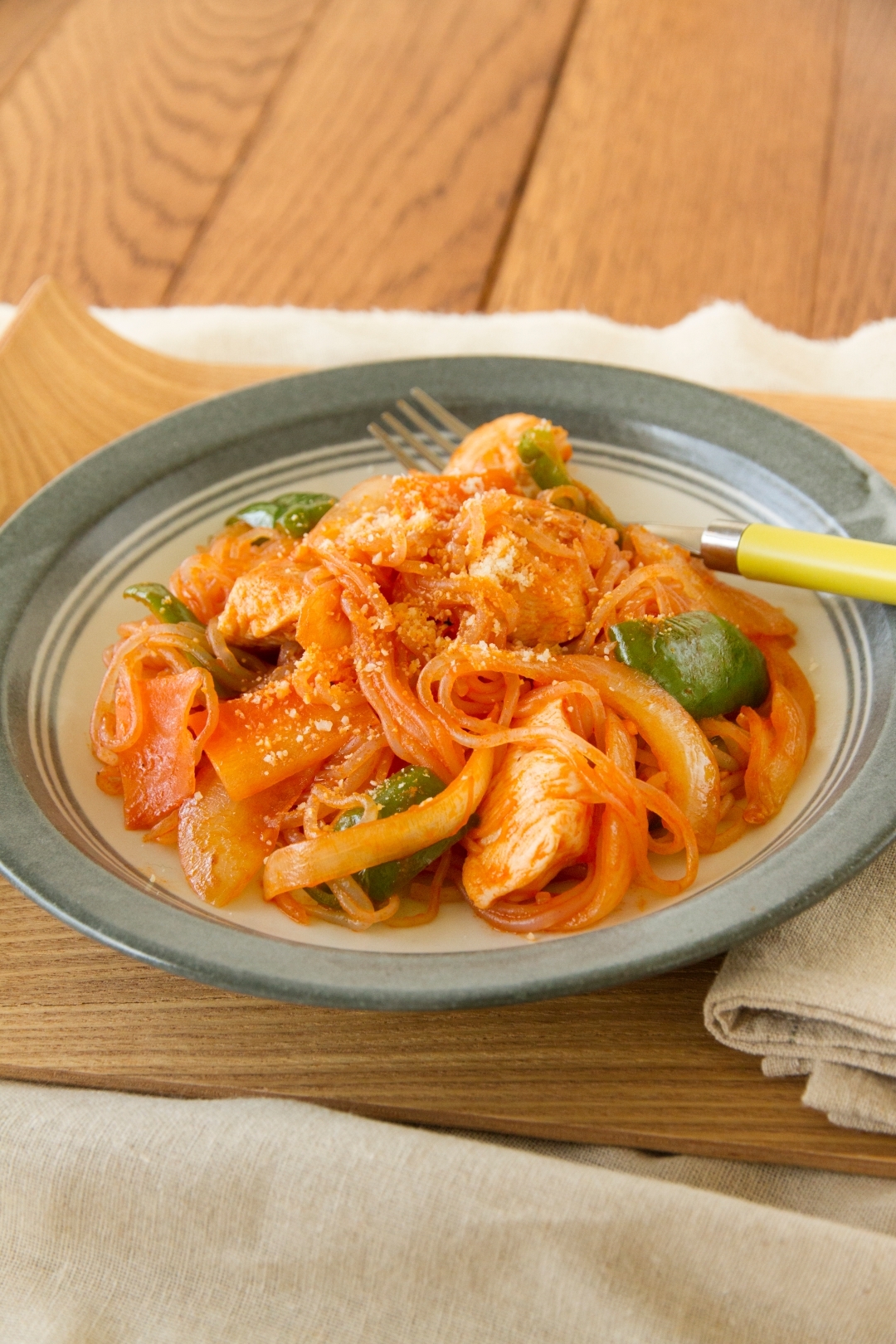 白滝ナポリタン Shirataki pasta