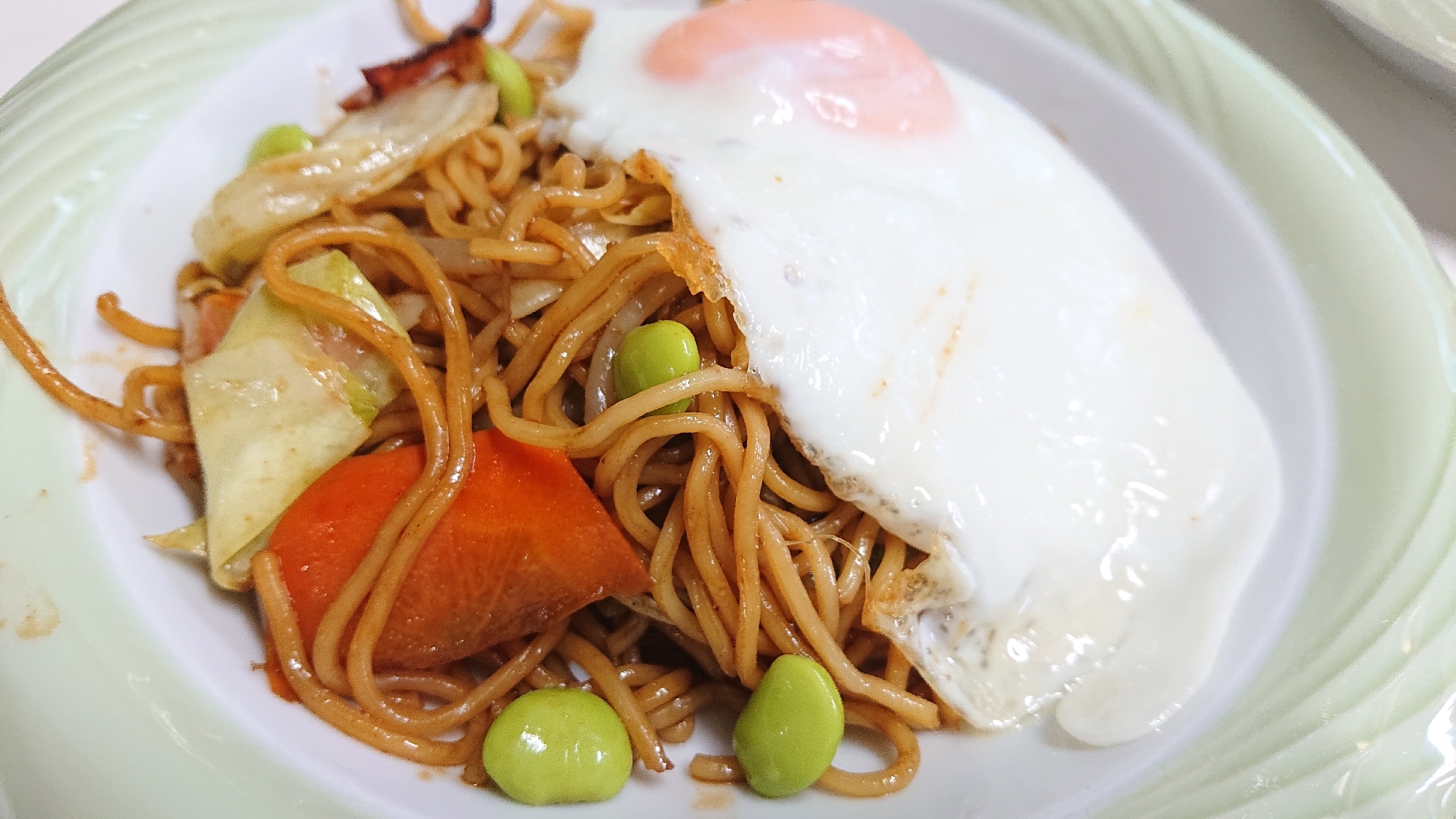 枝豆入り焼きそば＊