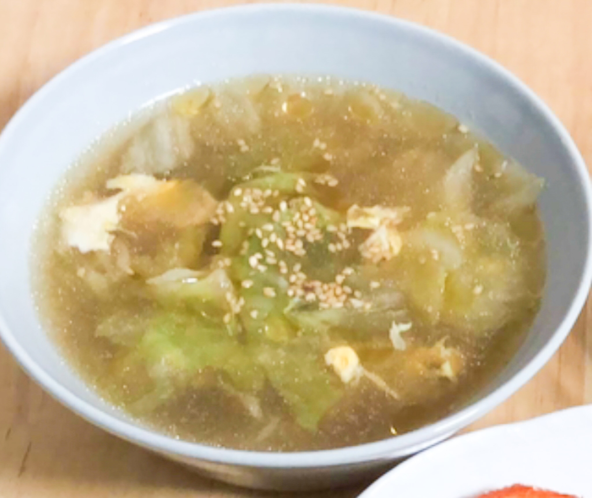白菜とたまごの中華スープ