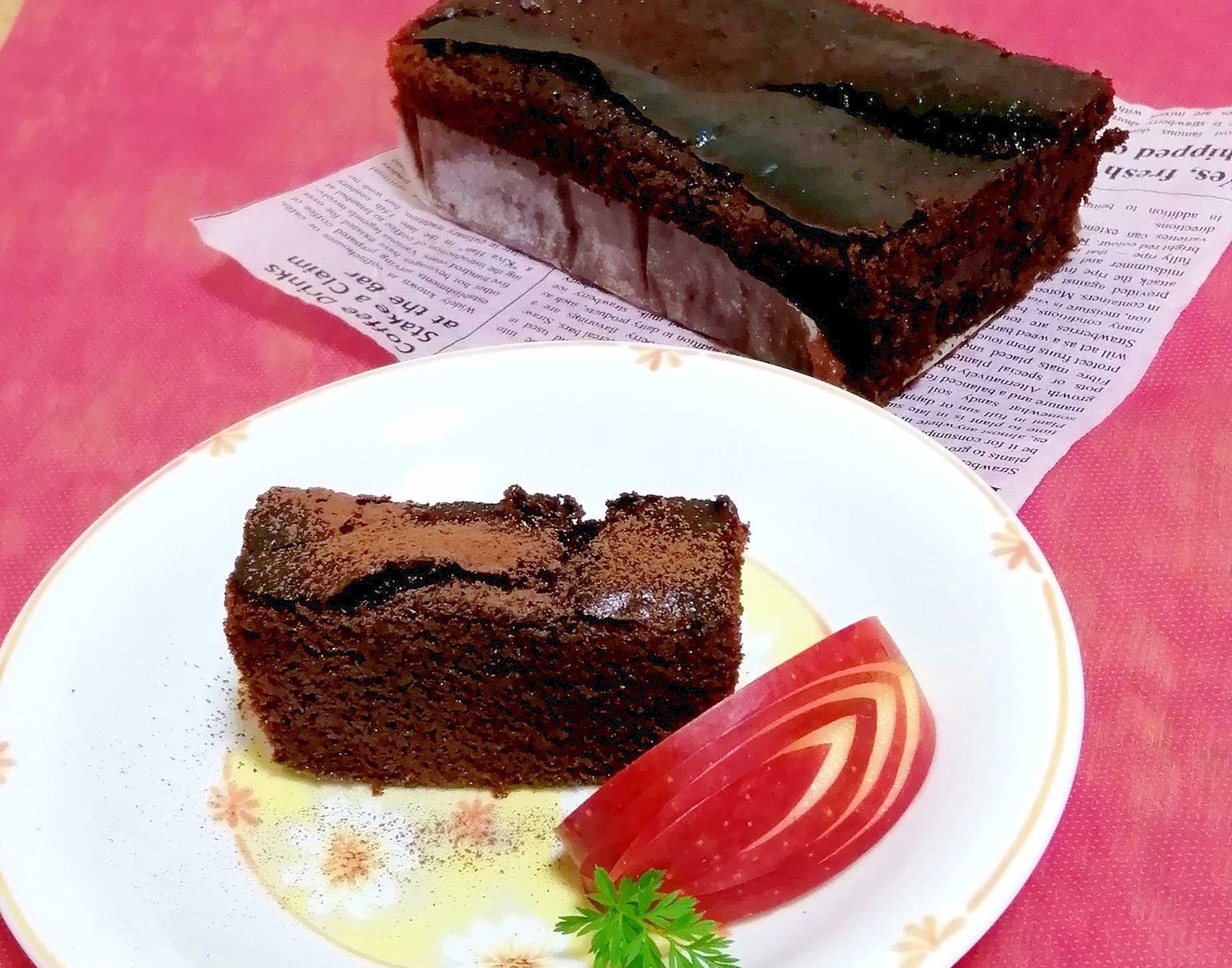 共立てガトーショコラ♥アイス活用&トースター焼♪