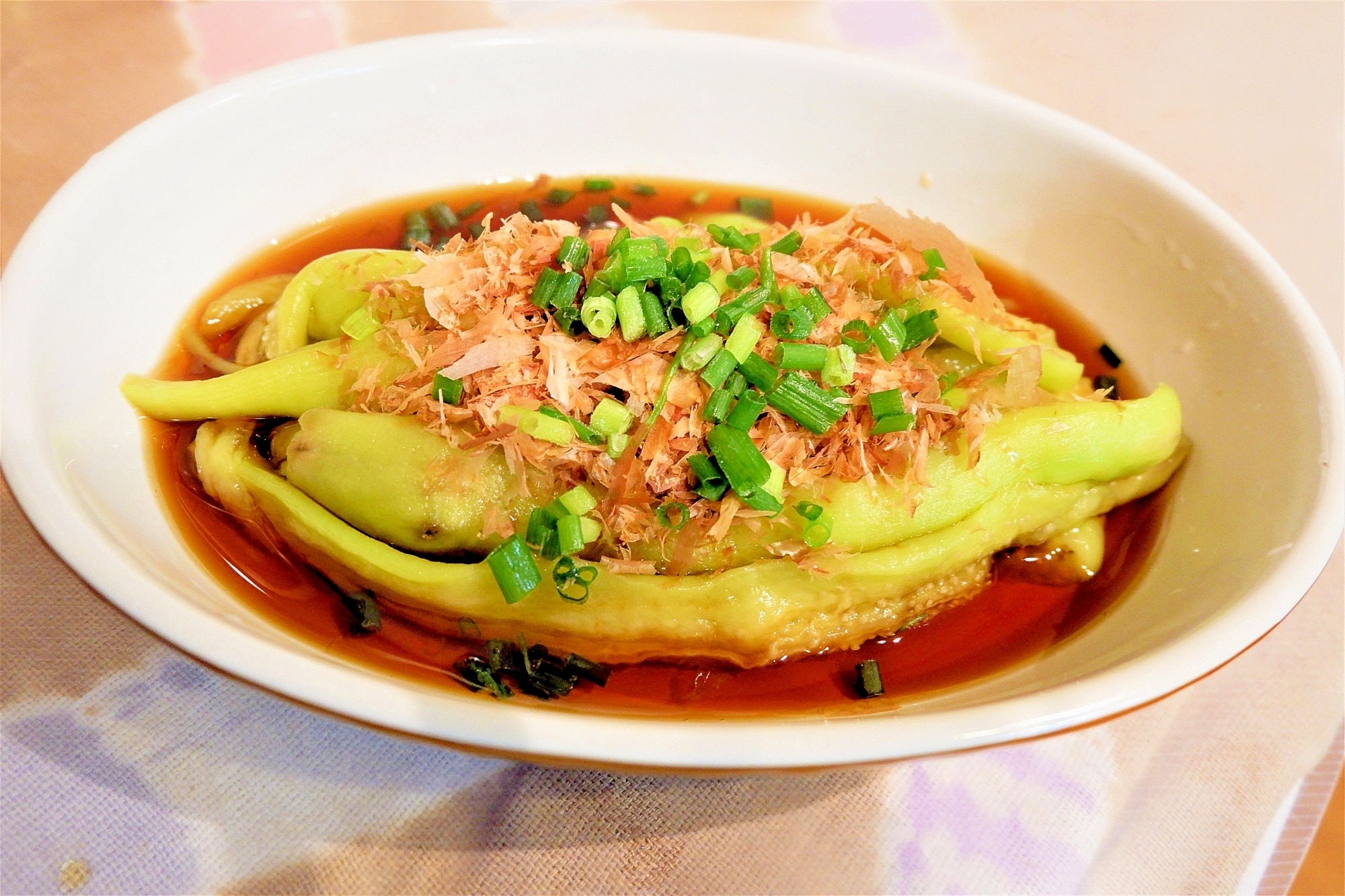 ナスの簡単おひたし レシピ・作り方 by 料理とおつまみでチェリオッ