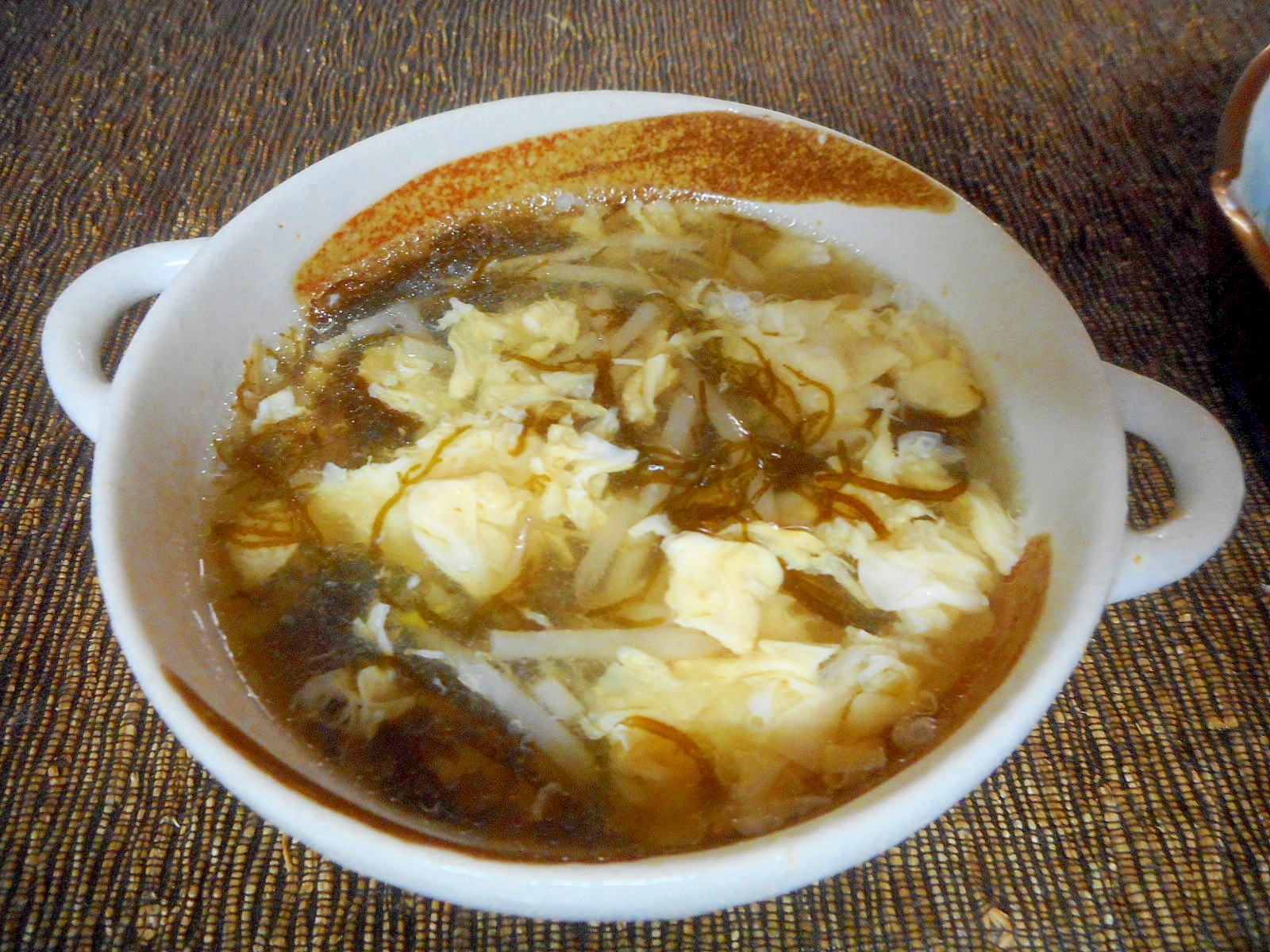 モズクの卵スープ
