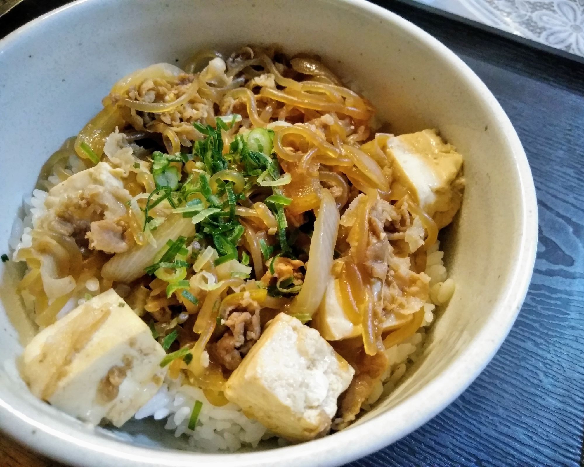 すき焼き風わが家のカサ増し豚丼