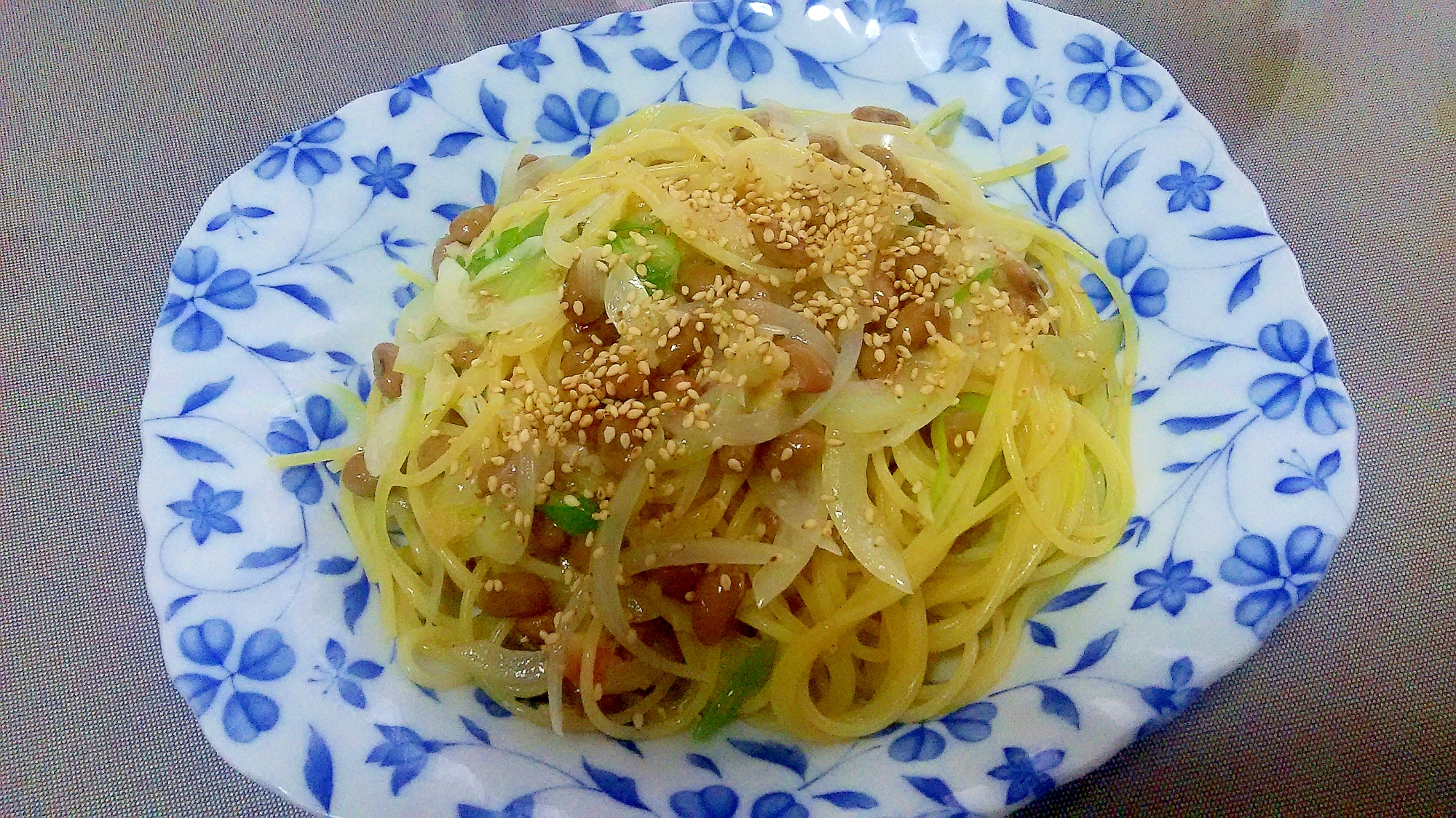 ねぎ納豆パスタ＋＋