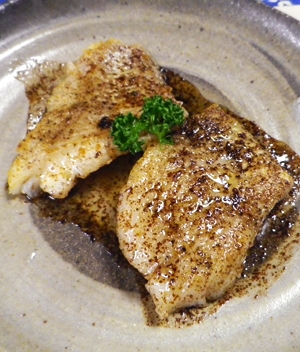 タラのバター醤油がけ