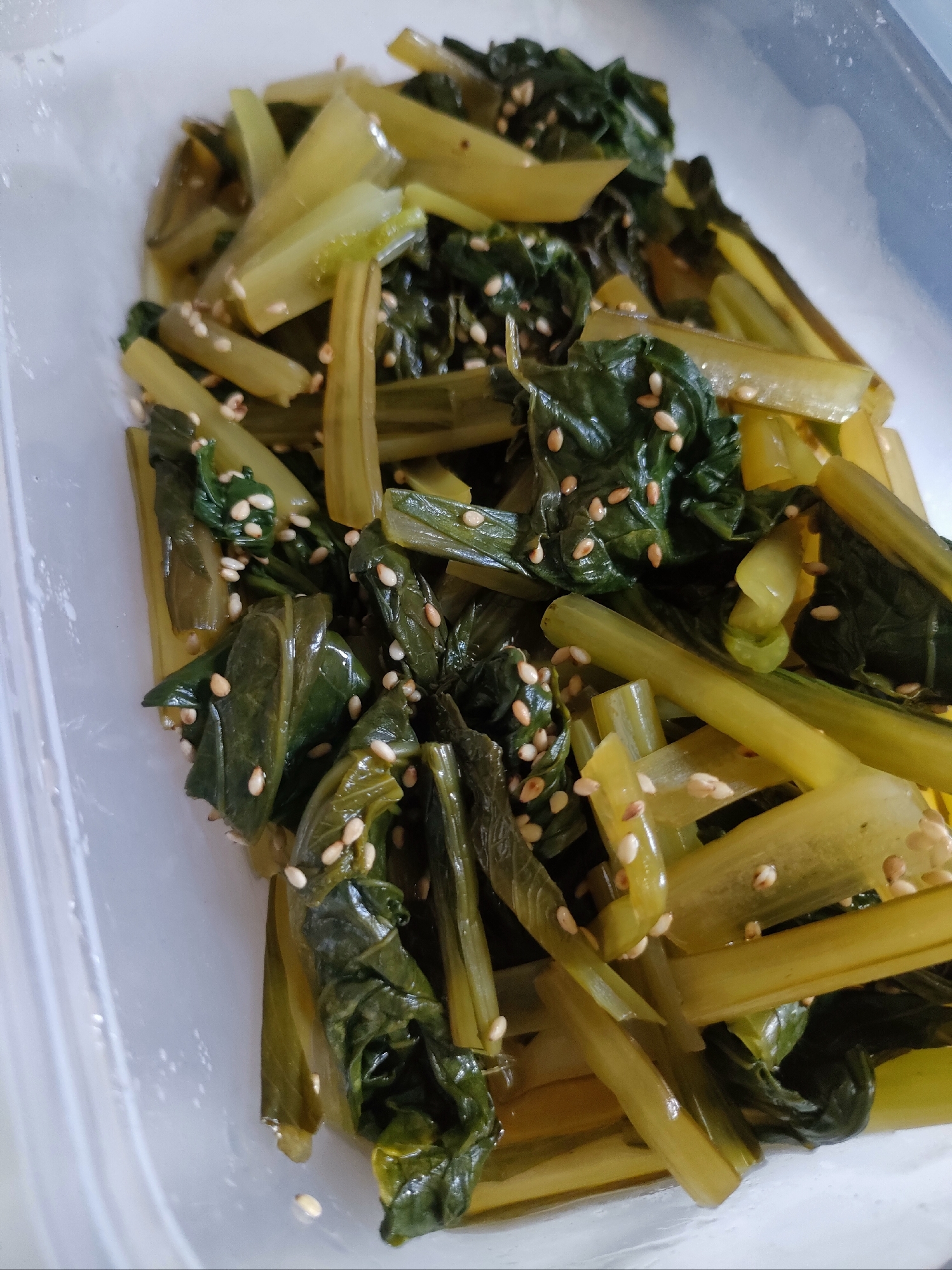 小松菜のごま酢和え♪作り置きにも◎