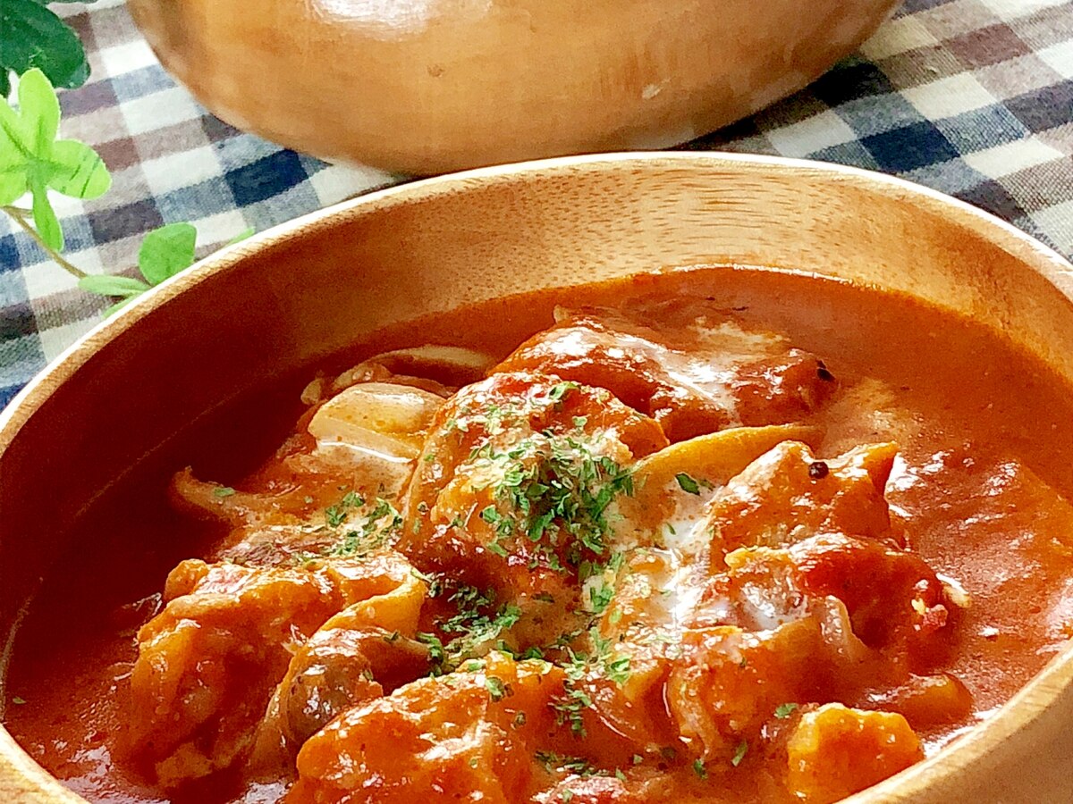 チキンのトマトクリーム煮込み レシピ 作り方 By みさきらりんず 楽天レシピ チキンのトマトクリーム煮込み レシピ 作り方 By みさきらりんず 楽天レシピ