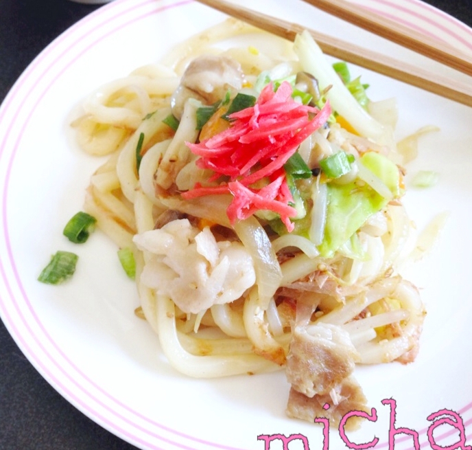 簡単！安定の美味しさ！和風焼きうどん♡