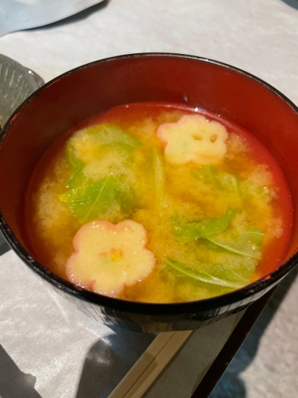 残りの野菜でお味噌汁