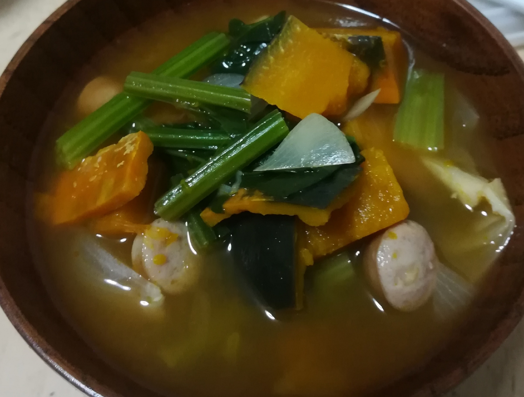 緑黄色野菜のミネストローネ