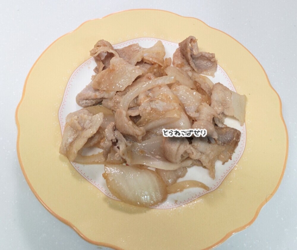 新玉ねぎと豚肉の生姜焼き