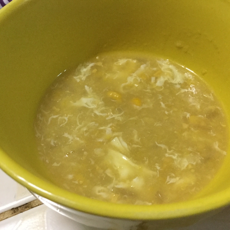 スイートコーン缶で 簡単中華スープ レシピ 作り方 By Hushhush55 楽天レシピ