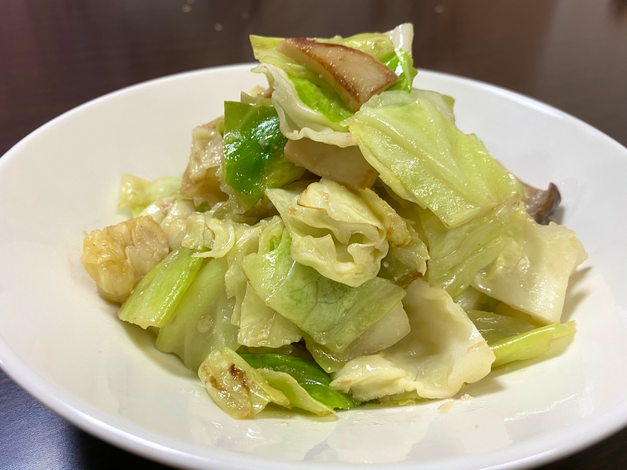 キャベツのバーニャカウダ炒め