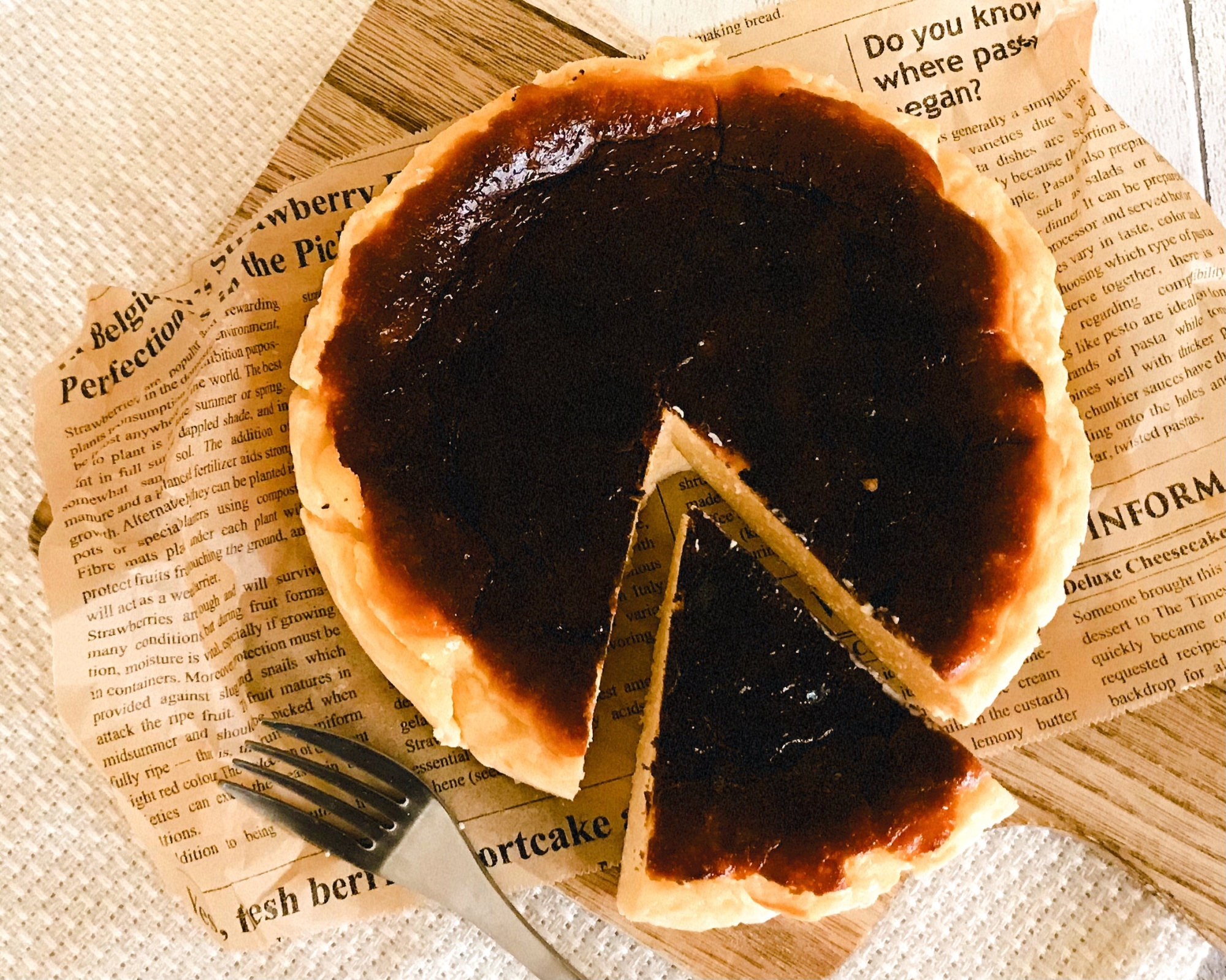 米粉でグルテンフリー 簡単バスクチーズケーキ レシピ 作り方 By Tai 楽天レシピ