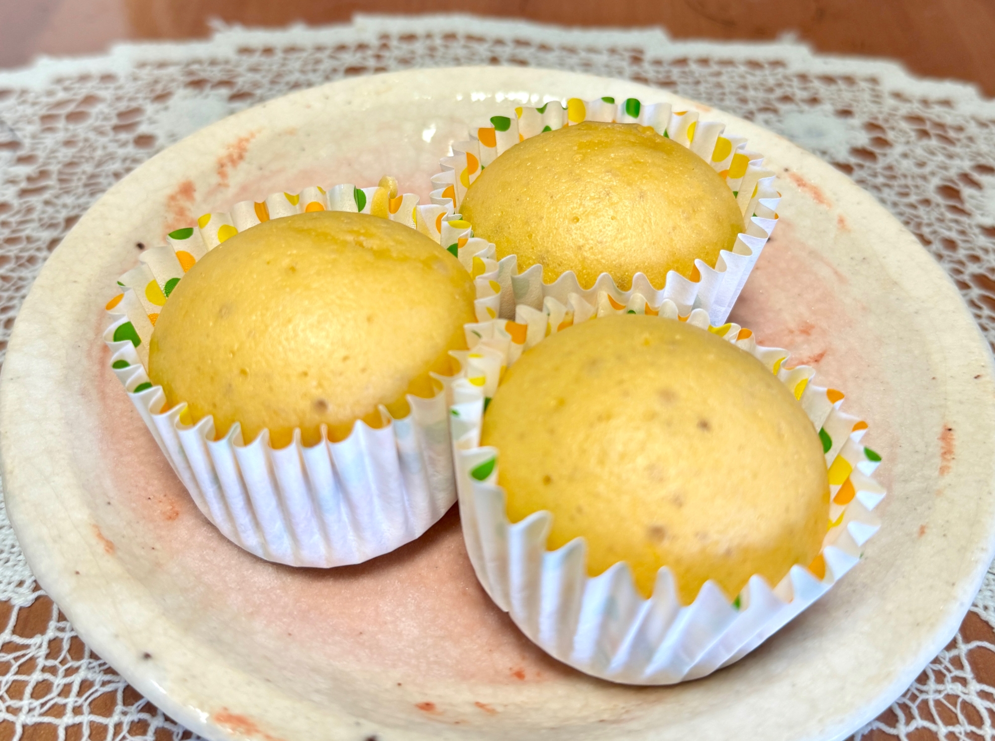 卵たっぷり！ほんのり甘〜い！もちふわ☆蒸しパン