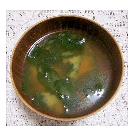 生わかめの冷やし味噌汁