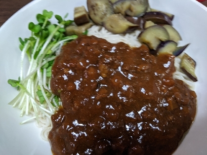 ジャージャー麺風♡肉味噌そうめん