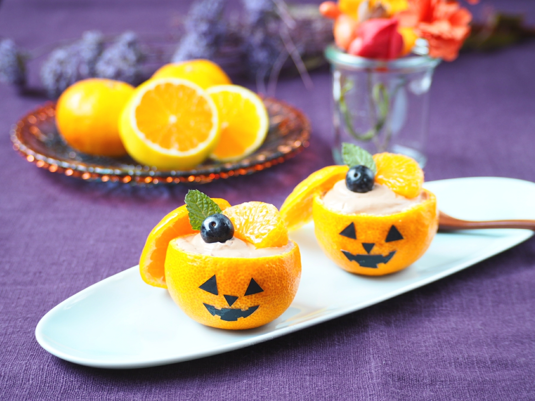 簡単チョコムースでフルーツハロウィン レシピ 作り方 By Sumisumie 楽天レシピ