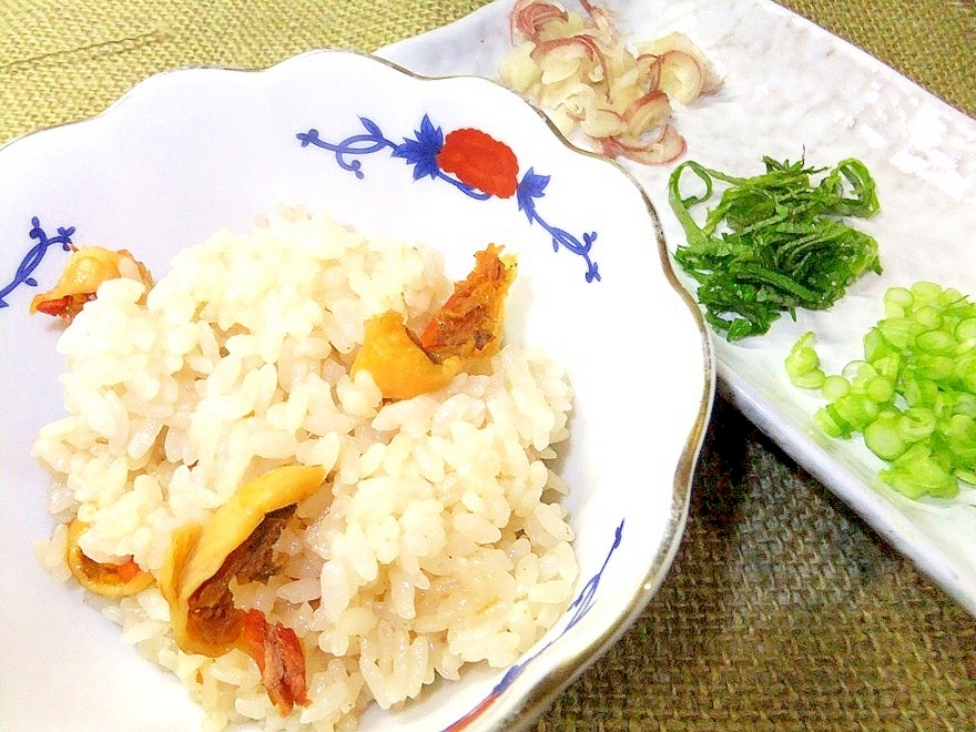 優しい味♪ふわりと磯香る◇蒸しほや◆の炊き込みご飯