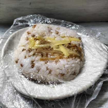 もち麦★国産チーズ＆なめ茸おにぎり