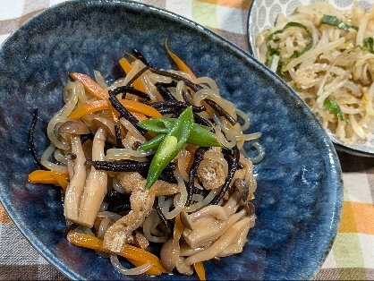 腸活♡栄養満点♡夏バテ防止♡しらたきとひじきの煮物