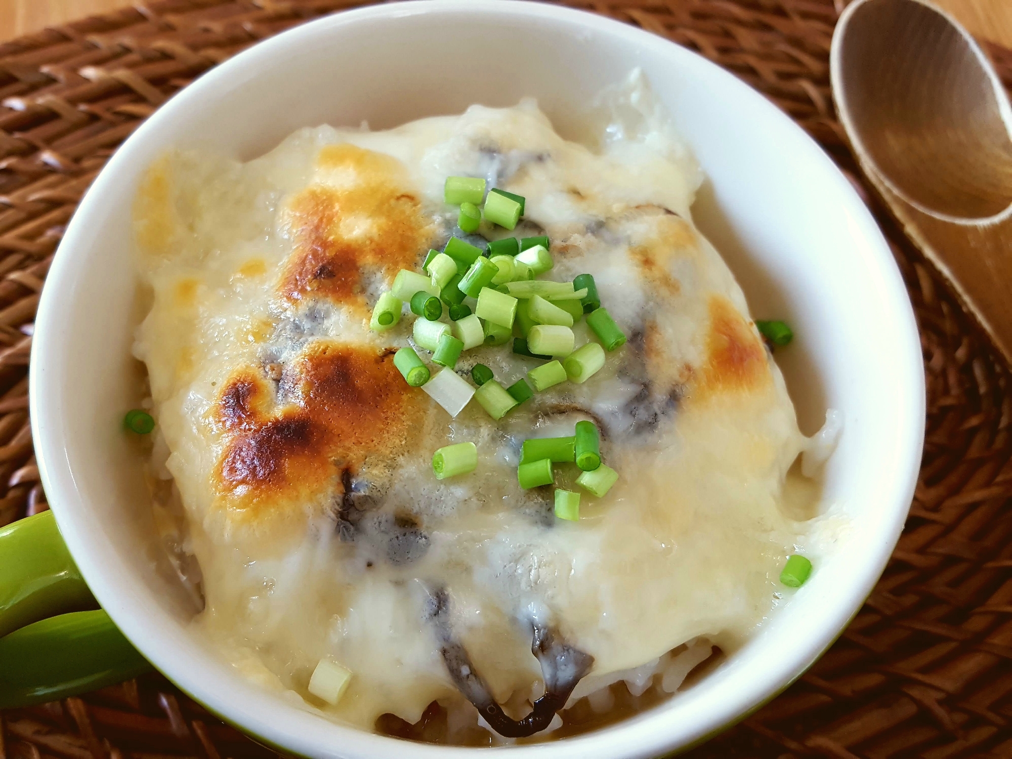 朝食に☆昆布入り卵かけチーズご飯