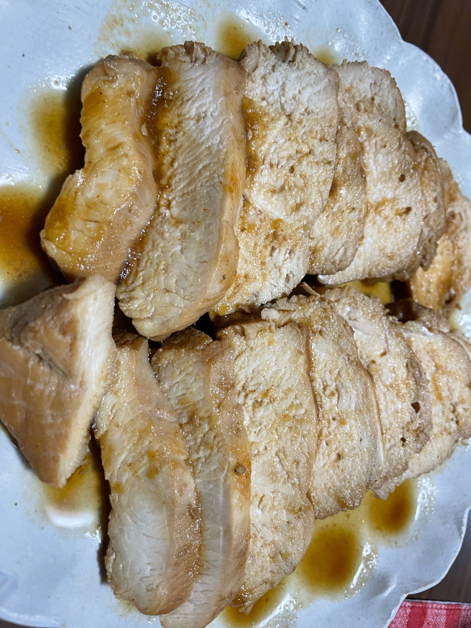 鶏もも肉の焼き肉タレ煮込み