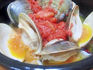 蛤のトマト焼き