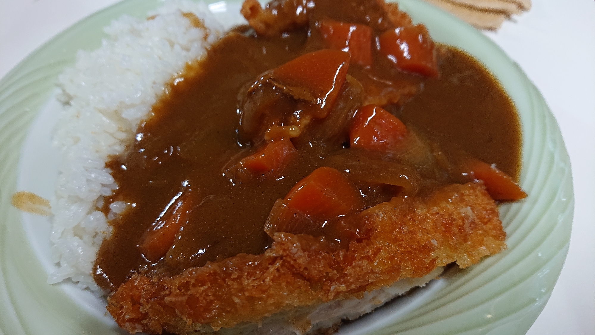 鶏むね肉でチキンカツカレー＊