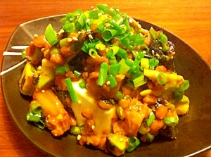 冷奴レシピ：韓国風アボカド納豆
