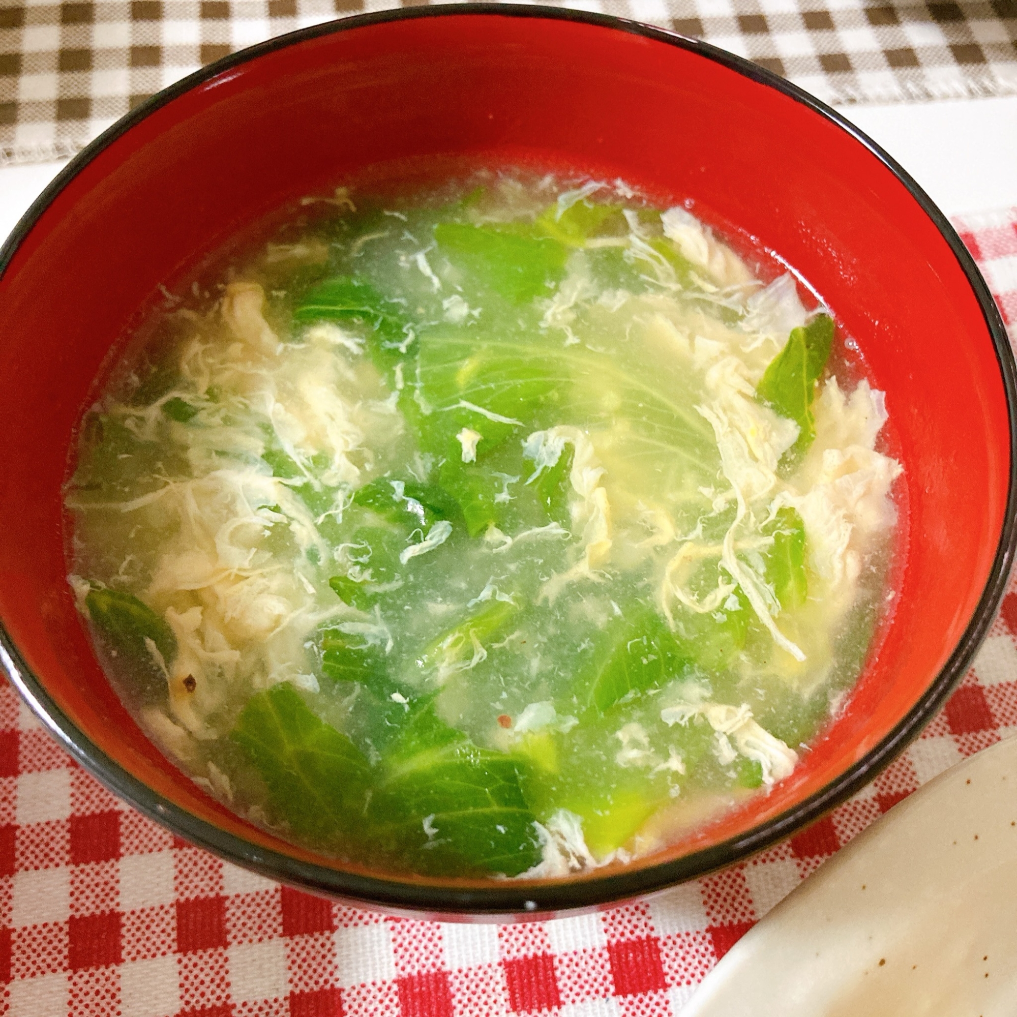 レタスのかき玉中華スープ