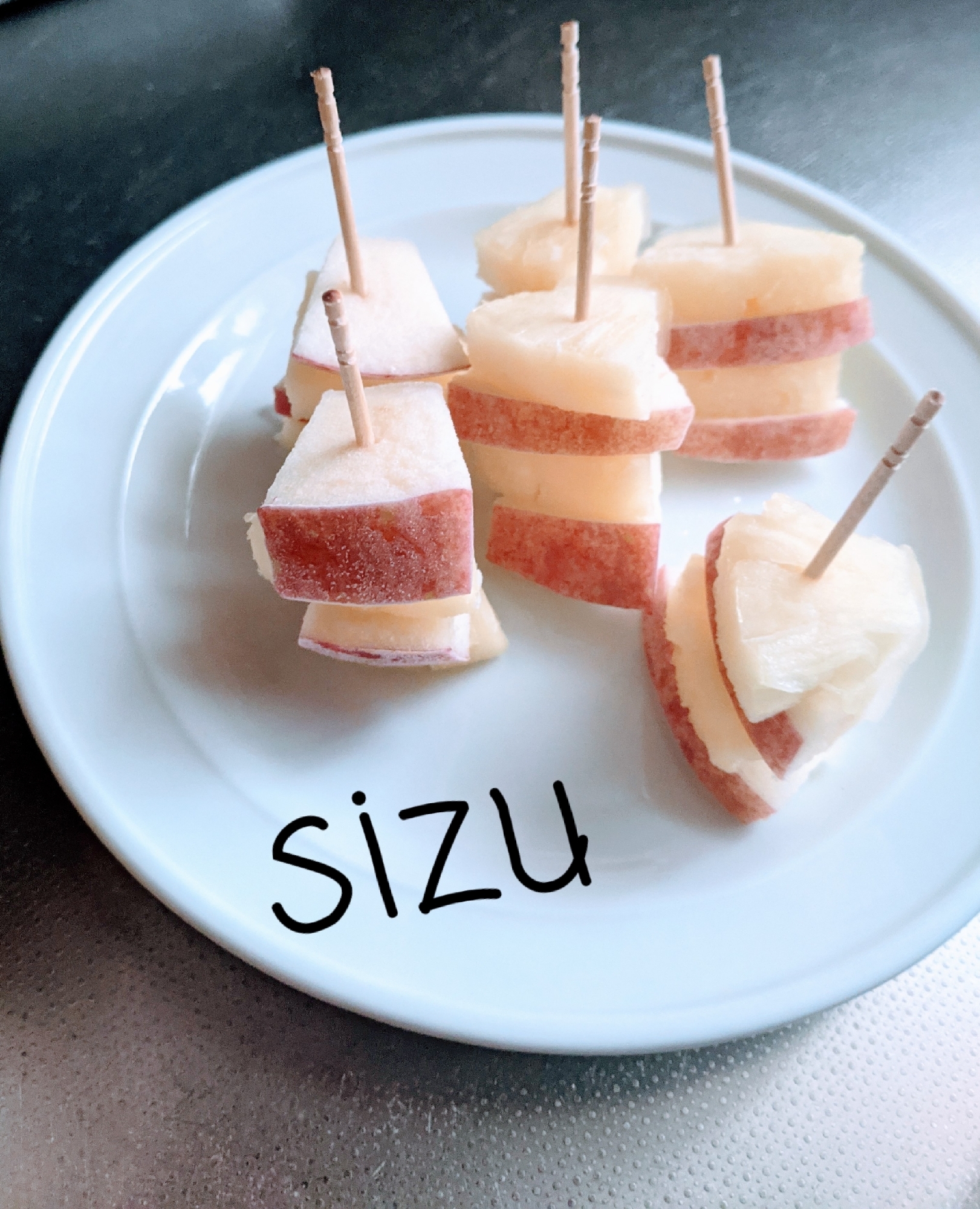 一口☆冷凍パイン＆冷凍りんご