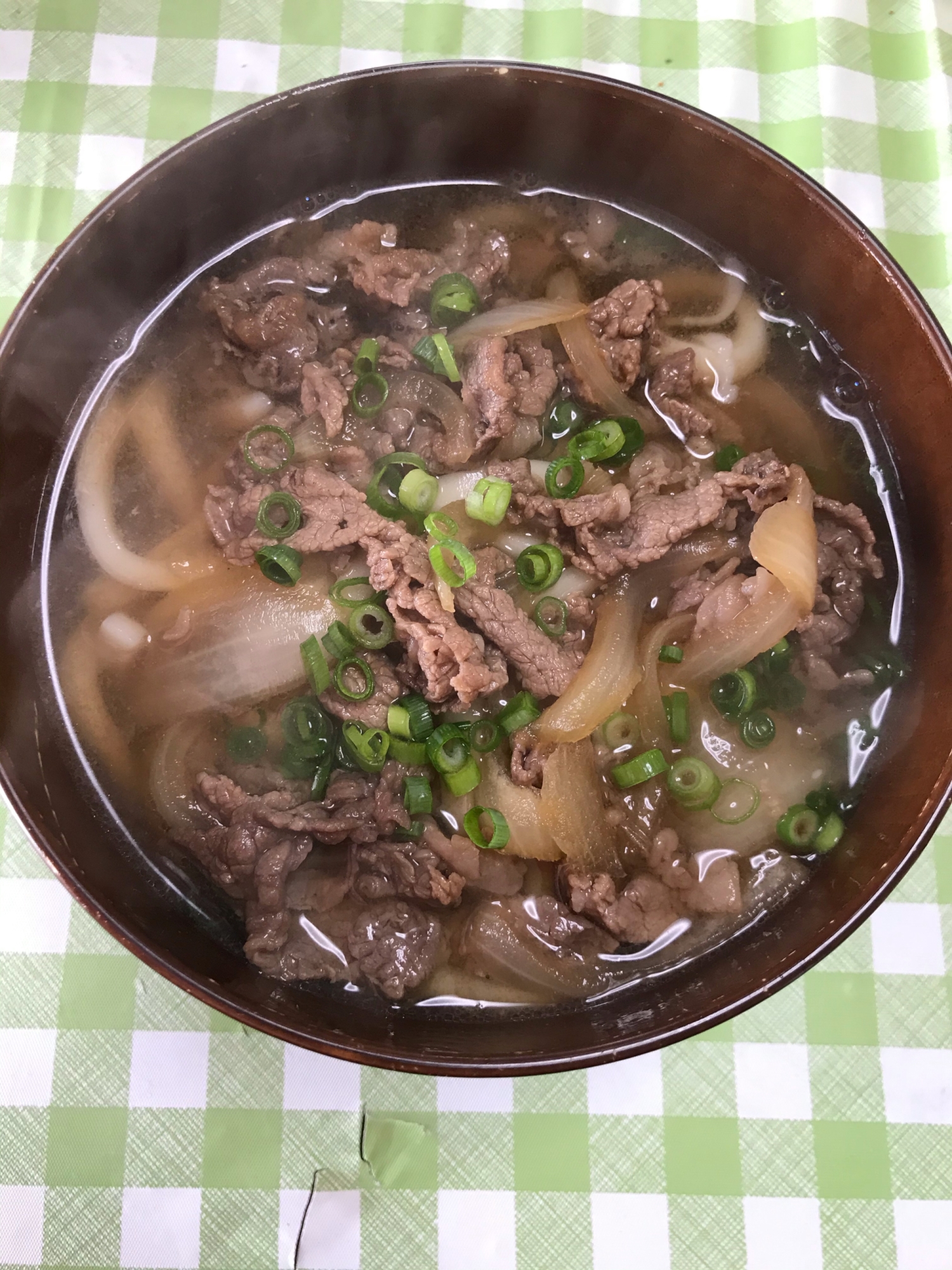 我が家の肉うどん