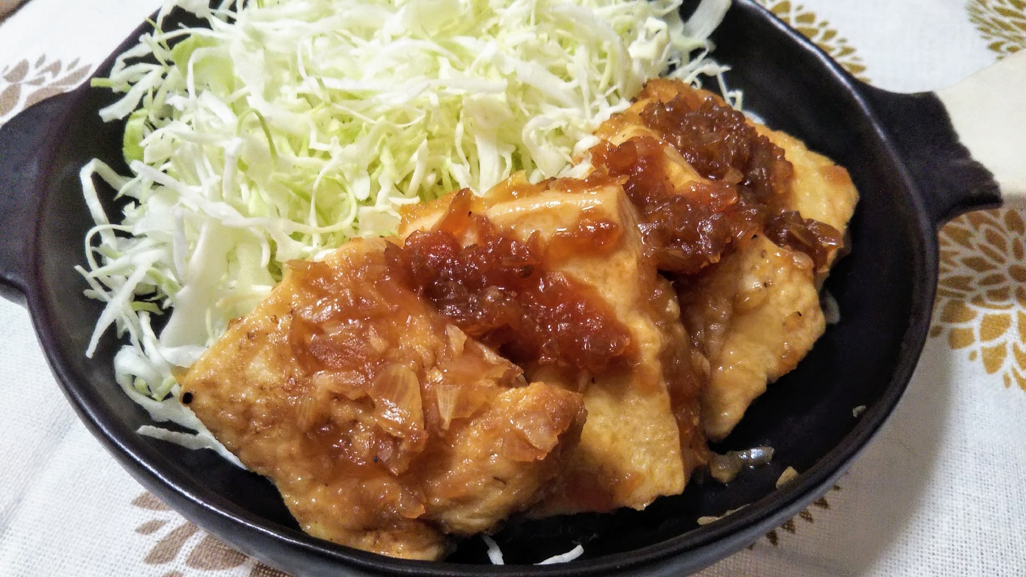 冷凍豆腐活用 オニオンソースの豆腐ステーキ レシピ 作り方 By おまめcafe 楽天レシピ 冷凍豆腐活用 オニオンソースの豆腐ステーキ レシピ 作り方 By おまめcafe 楽天レシピ