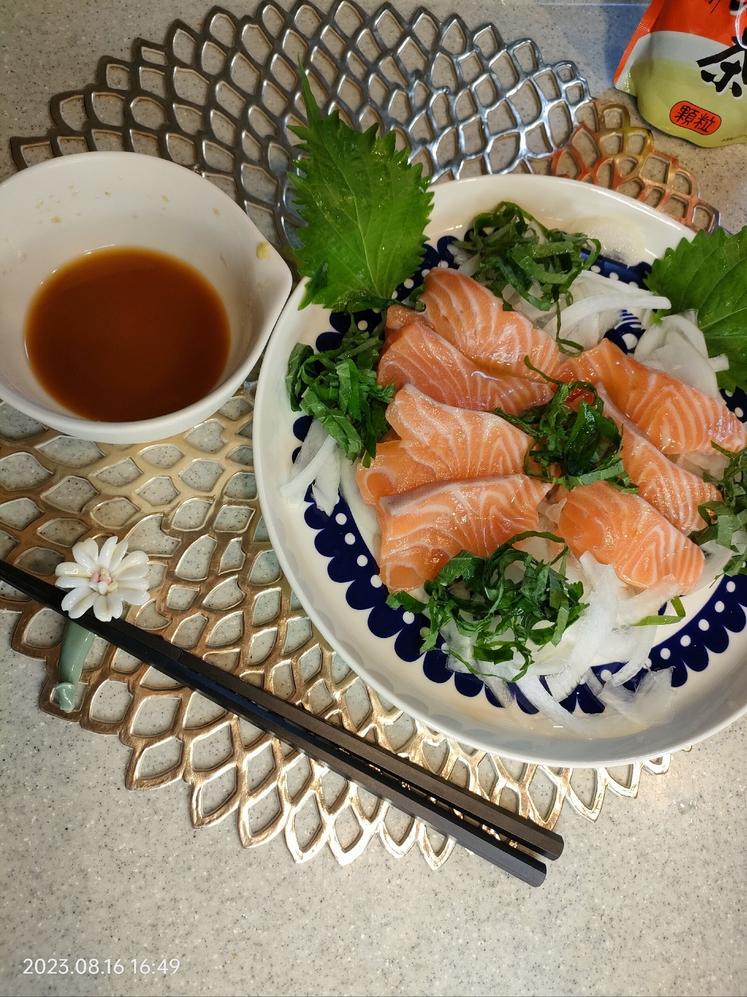 鮭わさび 鮭のポン酢・わさびドレッシング レシピ・作り方 by ロコロコママ