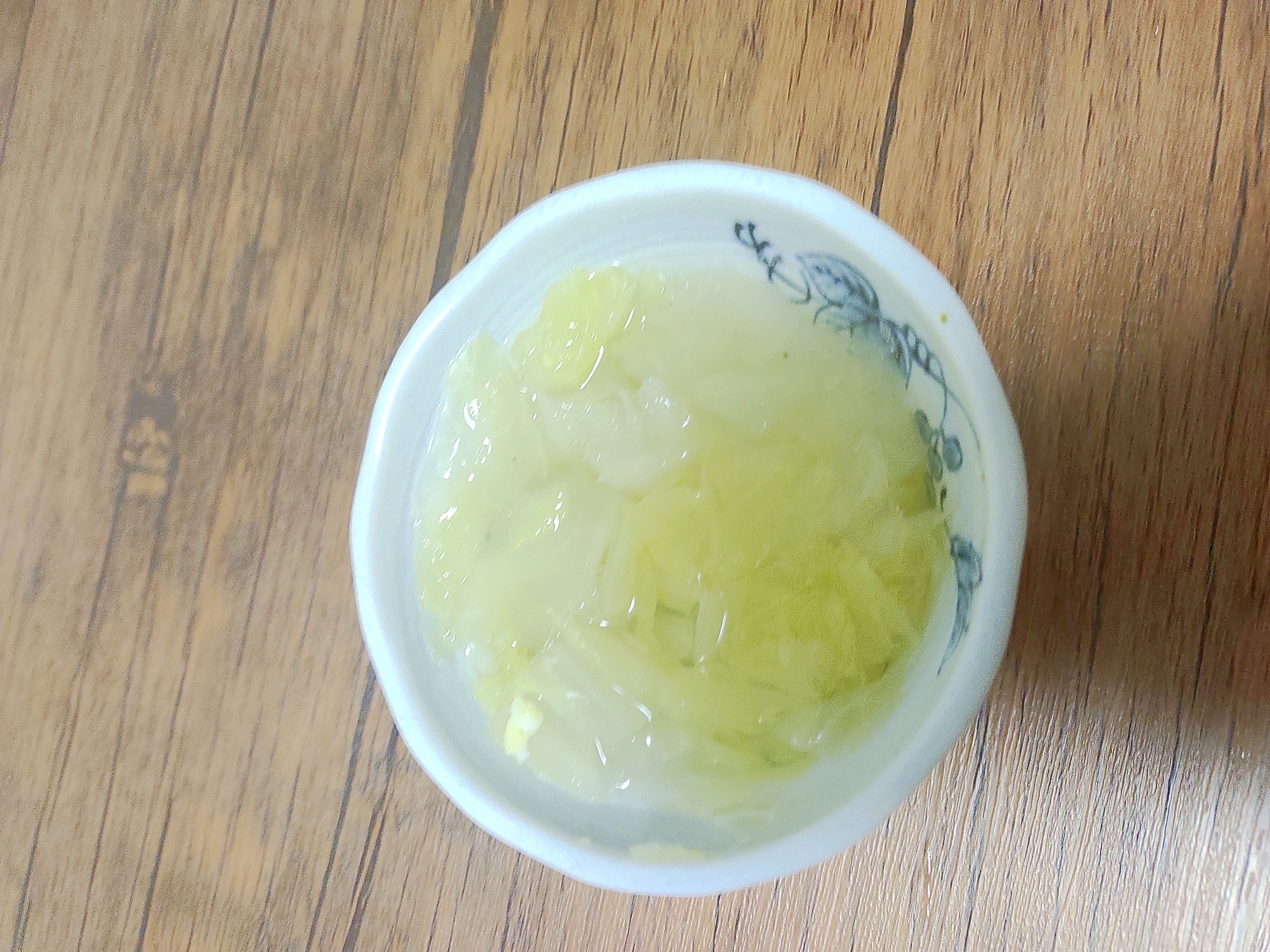 幼児食　長ねぎとたまねぎのスープ