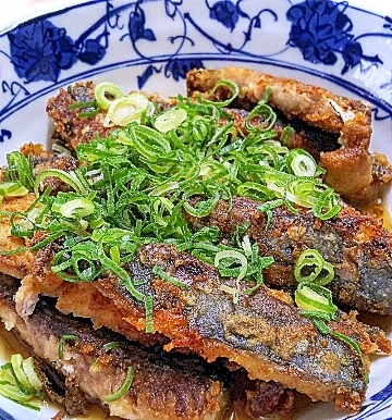 フライパンで!サクサクアジの南蛮漬け