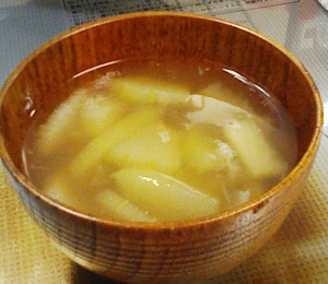 冬瓜の季節。冬瓜を使ったお吸い物