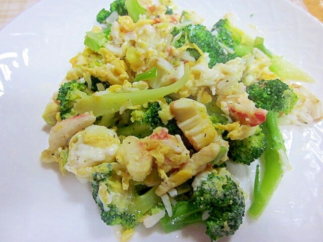 カニとブロッコリー 卵の炒め物 レシピ 作り方 By アルプスの乙女 楽天レシピ