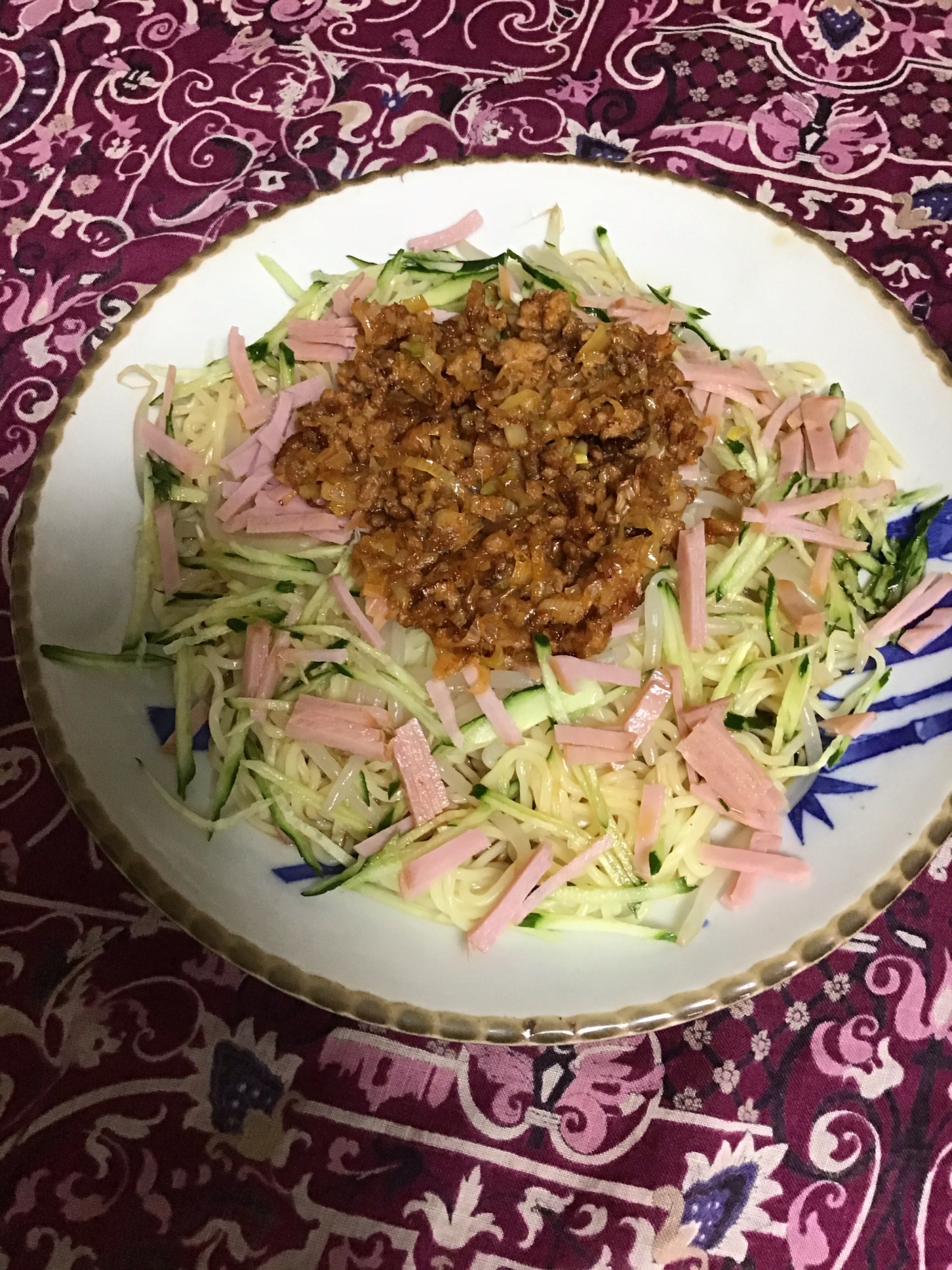 我流坦々麺風冷やし中華